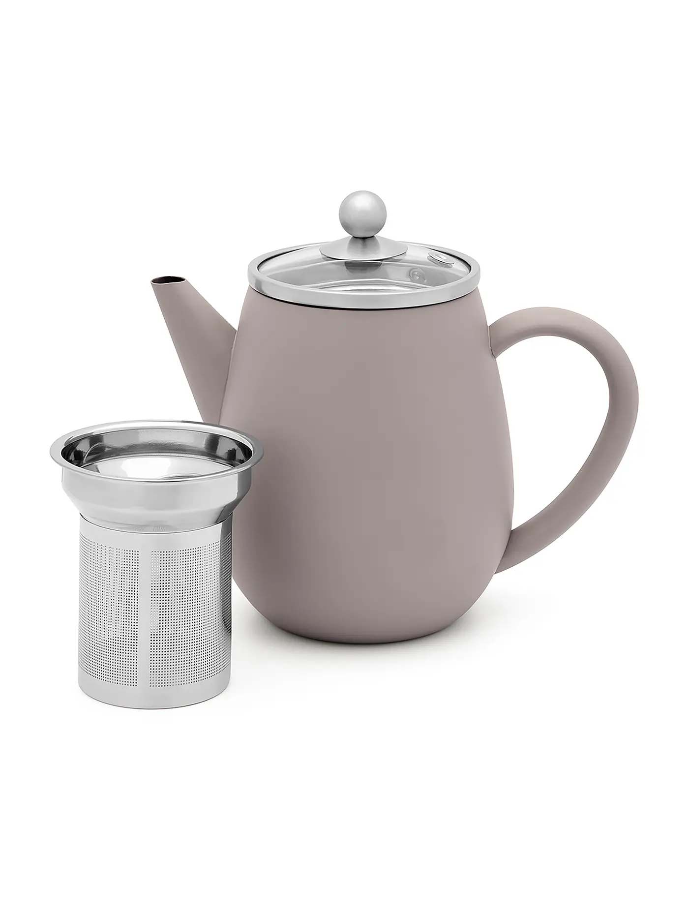 BREDEMEIJER | Teekanne Duet® EVA 0,5l Grau/Matt | 